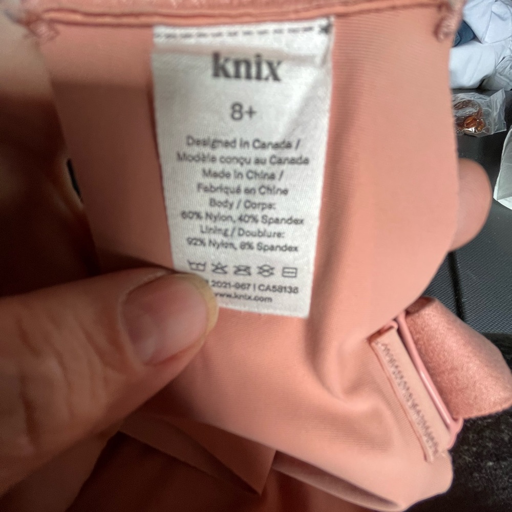 Knix bra size 8+ in Pink Ginger